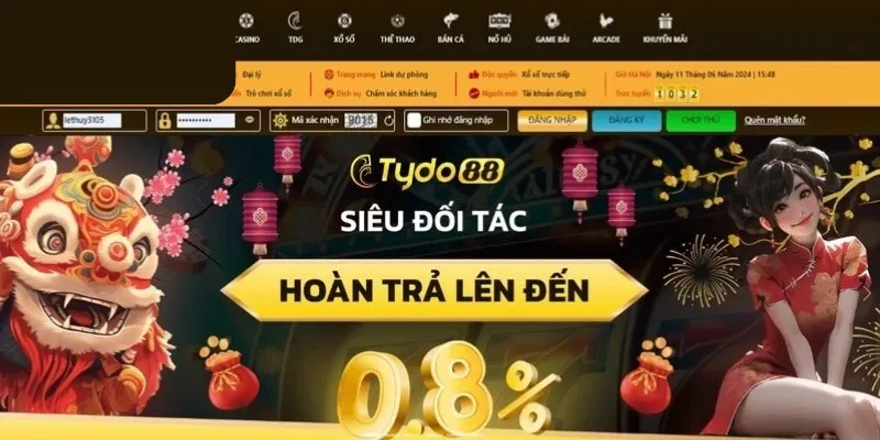 Tydo88 là nhà cái uy tín về cá cược trực tuyến, cam kết trải nghiệm đa dạng